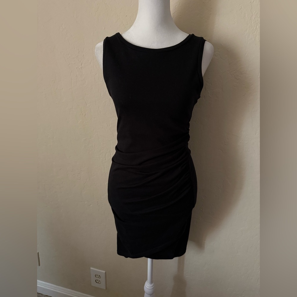 Leith black side twist dress